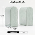 Luxury Marble Bookends for Shelves, 13LB Heavy Duty Marble Book Ends - Image 3