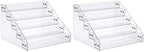 Acrylic Spice Rack, Tiered Spice Rack Shelf Seasoning Organizer by Kihor
