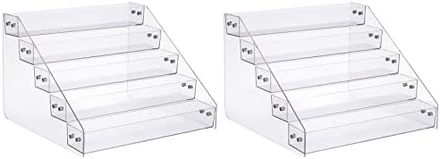 Acrylic Spice Rack, Tiered Spice Rack Shelf Seasoning Organizer by Kihor