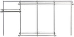 Rubbermaid Configurations Custom Closet Kit 4-8 Ft. Adjustable Metal Wire Shelving Titanium Finish Expandable Organization System Hardware Included for Home Closet/Pantry/Laundry/Mudroom - Image 3