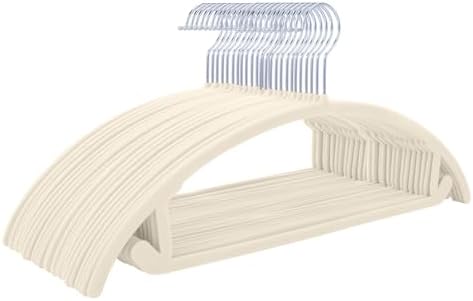 MIZGI Velvet Hangers 60 Pack, Patented Rounded Shoulder Sweater Hangers by MIZGI