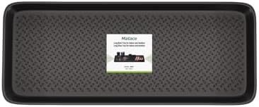 Matace 1 Pack Rubber Large Boot Tray for Entryway,Long Shoe Tray,Slim Boot Mat for Indoor and Outdoor Use, 16x40 in (Pack of 1) by MataceCarpet