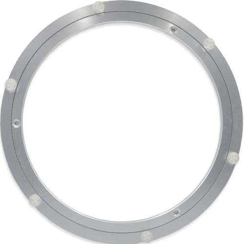 Lazy Susan Hardware Aluminum Metal Rotating Turntable Bearings Swivel Plate Hardware for Dining-Table Non-Slip and Workbench (16 Inchs) … by Brand
