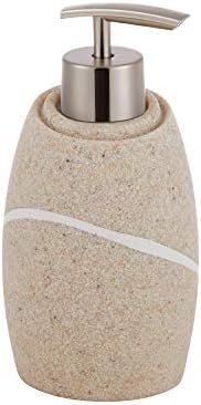 ZCCZ Bathroom Accessories Set 4 Pcs, Décor Bathroom Vanity Countertop Accessory Set with Soap Dispenser, Toothbrush Holder, Bathroom Tumbler and Soap Dish, Caramel Sandstone - Image 3