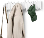 Umbra Sticks Wall Coat Rack, Wall Mount 8 Retractable Hooks, White by Umbra