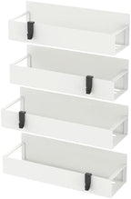 HuggieGems Metal Magnetic Spice Rack for Refrigerator Cream White, 4 Pack - Image 6
