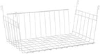 ClosetMaid Hanging Mesh Storage Basket, White, 18 in, 2-Pack - Image 2