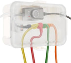 Flemoon Large IP54 Waterproof Outdoor Electrical Box with Transparent Lid by FLEMOON