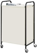 GRANNY SAYS Laundry Hamper, Large Cart with Wheels and Handles, Beige, 110L by GRANNYSAYS
