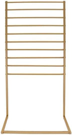 Scarf Display Stand, 10 Tier Metal Scarf Holder Organizer, Scarf Hanger Scarf Holder Scarf Organizer Belt Organizer Pants Rack Scarf Rack for Commercial Clothing Retail Store (Gold, 80cm) - Image 6