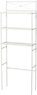Zenna Home Over the Toilet Storage Shelf Space Saver, Behind Toilet Bathroom Organizer and Storage, Metal Bathroom Organizer with 3 Shelves, White by ZennaHome