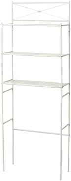 Zenna Home Over the Toilet Storage Shelf Space Saver, Behind Toilet Bathroom Organizer and Storage, Metal Bathroom Organizer with 3 Shelves, White by ZennaHome