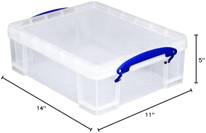 Really Useful Box Stackable 8.1L Plastic Storage Container, 3 Pack - Image 6