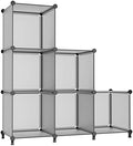 AWTATOS Cube Storage Organizer, Closet Organizers, 6 Cube Shelf, Grey by AWTATOS