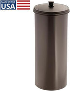 iDesign Freestanding Bathroom Toilet Paper Storage Holder with Lid for 3 Extra Rolls,Bronze,(Pack of 4) - Image 2