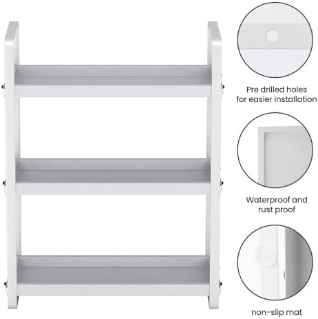 HNRLOY Bathroom Counter Organizer, Bathroom Counter Shelf, Makeup Organizer - Image 4