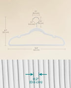 SONGMICS Velvet Hangers 50 Pack, Non-Slip Clothes Hangers, Space-Saving - Image 6