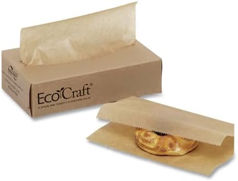 Bagcraft Papercon 016008 EcoCraft Interfolded Dry Wax Deli Paper, 10-3/4" Length x 8" Width, NK8 Natural (12 Packs of 500) - Image 5