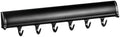 TAG Hardware Designer 6-Hook Expandable Valet Belt Rack, 13.75-Inch Extendable Wardrobe Closet Organizer Rod (Matte Black) by HardwareforHomeBusiness