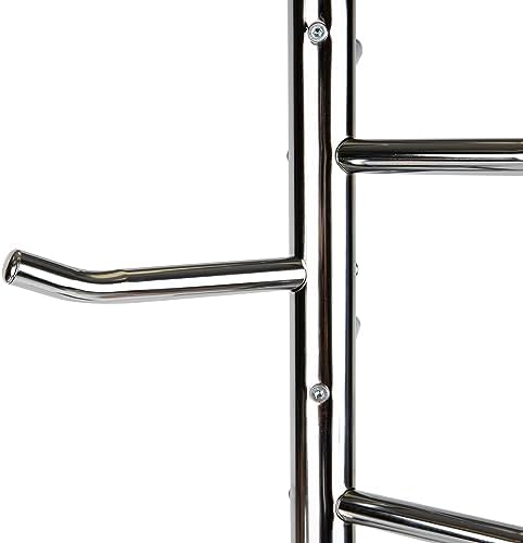 Mind Reader Freestanding Coat Rack, Multi-Hook Organizer for Office or Entryway, Metal, Silver - Image 7