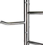 Mind Reader Freestanding Coat Rack, Multi-Hook Organizer for Office or Entryway, Metal, Silver - Image 7