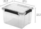 Sterilite Gasket Storage Box with Lids for Home & Office, 34 Quart, 16-Pack - Image 3