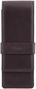 DiLoro Leather Triple Pen Case Pencil Pouch Holder for Three Fountain Ballpoint Rollerball Pens and Pencils by DiLoroSwitzerland
