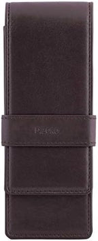 DiLoro Leather Triple Pen Case Pencil Pouch Holder for Three Fountain Ballpoint Rollerball Pens and Pencils by DiLoroSwitzerland