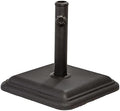 US Weight 26lb Outdoor Umbrella Base - Use with Patio Table - Black by USWeight