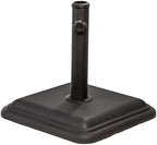US Weight 26lb Outdoor Umbrella Base - Use with Patio Table - Black by USWeight