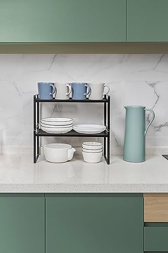 Shantton Cabinet Shelf Organizer, Pantry Shelf Rack, Black 16.1x10.6x7.3 - Image 6
