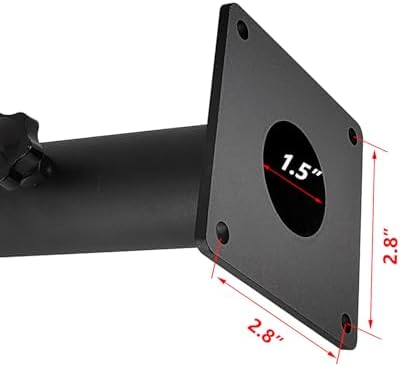 Patio Umbrella Base Heavy Duty Umbrella Holder Outdoor Umbrella Base Stand Mount Double Hand-Turn Knob for Deck,Patio, Dock,Boat,Courtyard Balcony,Garden,Pontoons,Picnic Table - Image 4