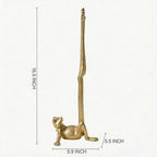 Gold Cast Iron Paper Towel Holder Countertop, Frog Leg Toilet Paper Holder Stand, Stable & Durable, Cute Funny Animal Rustic Decor Paper Roll Holder for Bathroom & Kitchen - Image 3
