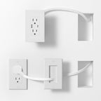 in Wall Cable Management Kit,Recessed Outlet Box for Wall Mount TV,Recessed Power Box with AC/USB-C/USB-A Ports & 9.8ft Extender for Unreachable Outlets,Hide TV Cords & Cables by Unknown