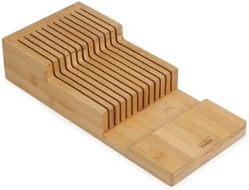 Joseph Joseph DrawerStore Knife Organizer, holds up to 12+ knives, Kitchen Organization & Drawer Storage, Bamboo - Image 2