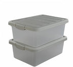 14 Quart Plastic Storage Box, Clear Storage Bin with Lid, 2 Packs - Image 2