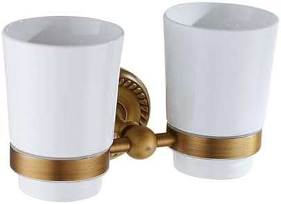 Antique Bronze Double Toothbrush Holder for Bathroom Tumble Holder Wall Mounted by PINMING