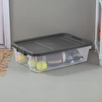 Sterilite Modular Stacker Box with Latching Lid, 40 Quart, 6-Pack - Image 6