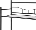 3-Tier Over Toilet Storage Rack, Black Steel Bathroom Space Saver Shelving Unit, 22.83x9.65x59.75 Inch, 30 lb Capacity - Image 4