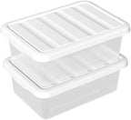 14 Quart Plastic Clear Storage Bin, 2 Packs - Image 7