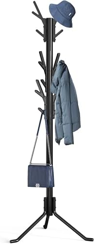 Simple Houseware Standing Coat/Hat Hanger Tree Shaped Rack, 18 Hooks, Black by SimpleHouseware