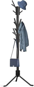 Simple Houseware Standing Coat/Hat Hanger Tree Shaped Rack, 18 Hooks, Black by SimpleHouseware