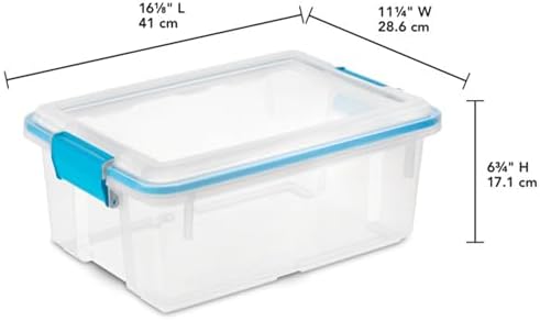 Sterilite Gasket Storage Box with Lids for Home & Office, 12 Quart, 24-Pack - Image 3