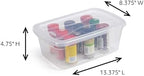 Rubbermaid Cleverstore Home/Office 6 Quart Clear Plastic Storage Tote Container Box Bin with Lid for Garage or Basement, (12 Pack) - Image 2