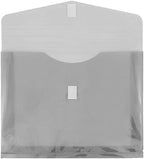 JAM PAPER Plastic Expansion Envelopes with Hook & Loop Closure - Letter Booklet - 9 3/4 x 13 with 2 Inch Expansion - Smoke Gray - 12/Pack - Image 2
