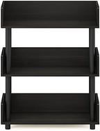 Furinno TURN-N-TUBE Display Shelf, 3-Tier Storage Shelves with Side Panels, Open Shelves Book Shelf with Rounded Corner Top Edges, for Organization and Storage, Living Room, Home Office, Espresso - Image 7