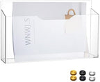 Feifeiya 1 Pcs Clear Acrylic File Holder Wall Mount, 14"x8.3"x2.4" by Feifeiya