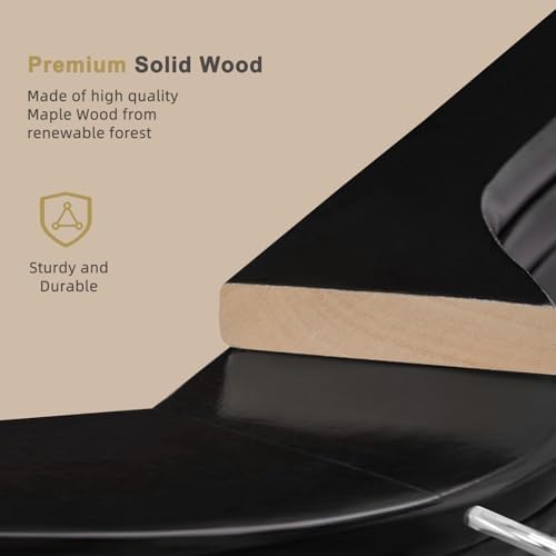 TOPIA HANGER Wooden Coat Hangers 30 Pack, Black Wood Suit Hangers, 360° Swivel Hook and Non-Slip Shoulder Notches for Camisole, Jacket, Pant, Shirt, Smooth Finished Clothes Hangers -CT54B30 - Image 5