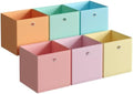 SONGMICS Storage Cubes, Set of 6 Odorless Foldable Storage Boxes by SONGMICSbySONGMICSHOME