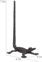 BRASSTAR Cast Iron Crocodile Paper Towel Holder - Image 2